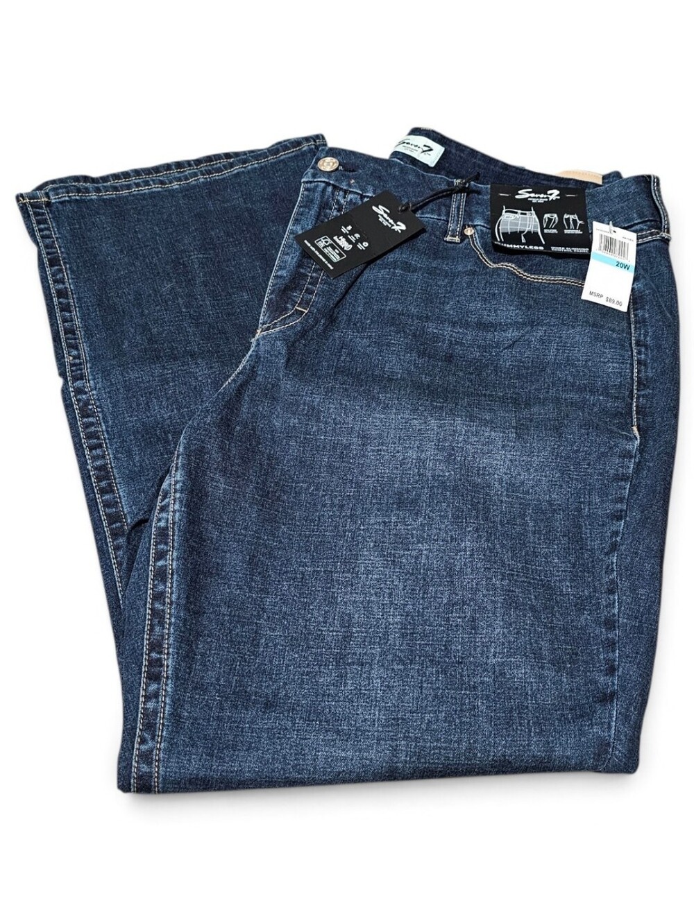Seven7 Hayden Tummyless High Rise Boot Cut Dark Wash Women's Jeans NWT Size 20W